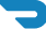Minimalist blue swoosh logo